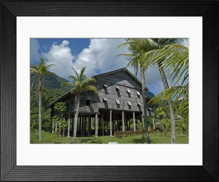Framed Print : Melanau Tall House, Sarawak Cultural Village, Santubong, Sarawak, Malaysian Borneo Framed Print : Melanau Tall House, Sarawak Cultural Village, Santubong, Sarawak, Malaysian Borneo