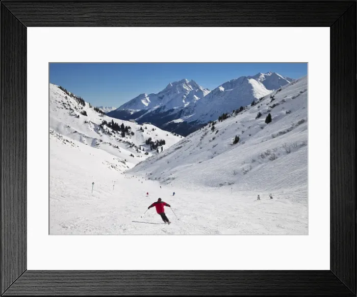 Framed Print : Mountain resort and ski pistes, St. Anton am Arlberg, Tirol, Austrian Alps Framed Print : Mountain resort and ski pistes, St. Anton am Arlberg, Tirol, Austrian Alps