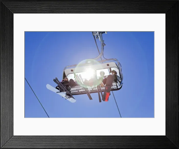 Framed Print : Fast modern chairlift, St. Anton am Arlberg, Tirol, Austria, Europe Framed Print : Fast modern chairlift, St. Anton am Arlberg, Tirol, Austria, Europe