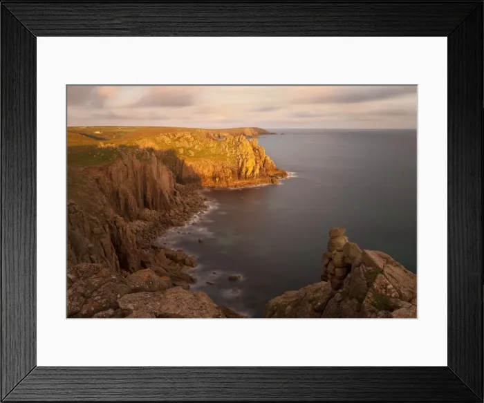 Framed Print : Towering cliffs of Lands End, Cornwall, England, United Kingdom, Europe Framed Print : Towering cliffs of Lands End, Cornwall, England, United Kingdom, Europe