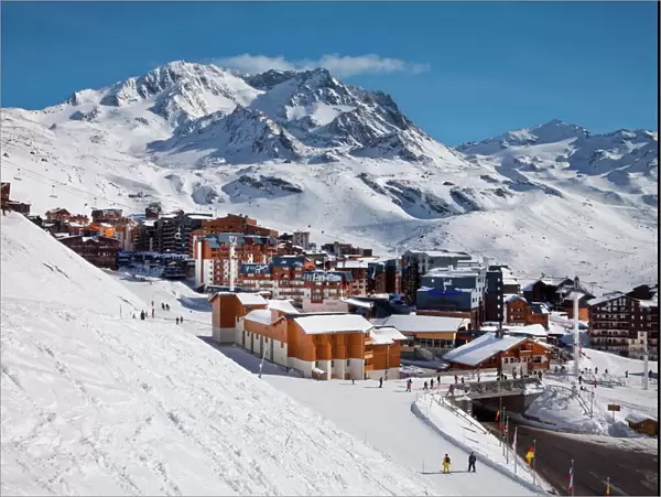 Val Thorens ski resort, 2300m, in the Three Valleys (Les Trois Vallees)