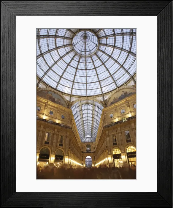 Framed Print : Galleria Vittorio Emanuele at dusk, Milan, Lombardy, Italy, Europe Framed Print : Galleria Vittorio Emanuele at dusk, Milan, Lombardy, Italy, Europe