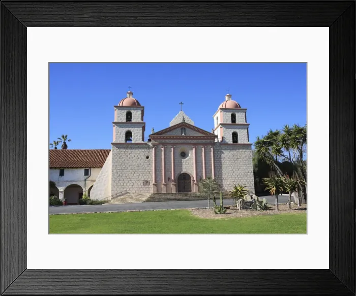 Framed Print : CA60680. Santa Barbara Mission, Santa Barbara Framed Print : CA60680. Santa Barbara Mission, Santa Barbara