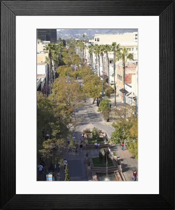 Framed Print : 3rd Street Promenade, Santa Monica, Los Angeles, California, United States of America Framed Print : 3rd Street Promenade, Santa Monica, Los Angeles, California, United States of America