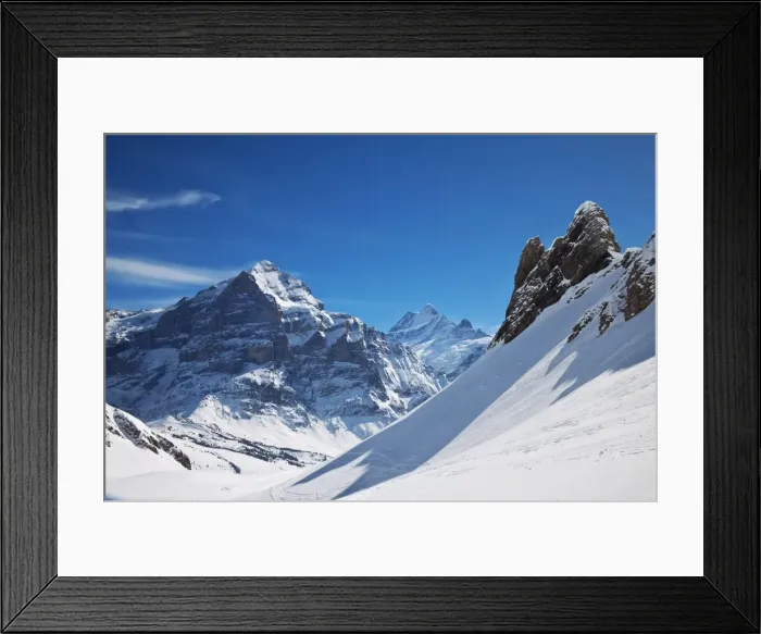 Framed Print : Mountain peaks above Grindelwald, Jungfrau region, Bernese Oberland, Swiss Alps Framed Print : Mountain peaks above Grindelwald, Jungfrau region, Bernese Oberland, Swiss Alps