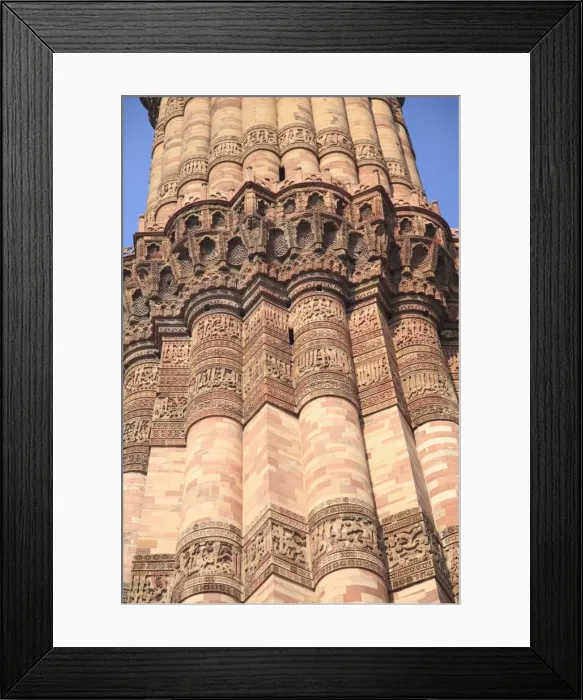 Framed Print : Detail of Qutab Minar Tower, UNESCO World Heritage Site, New Delhi, India, Asia Framed Print : Detail of Qutab Minar Tower, UNESCO World Heritage Site, New Delhi, India, Asia