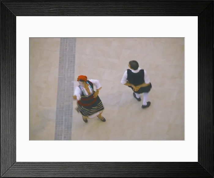 Framed Print : Greek traditional dancing in blurred motion, Greece, Europe Framed Print : Greek traditional dancing in blurred motion, Greece, Europe