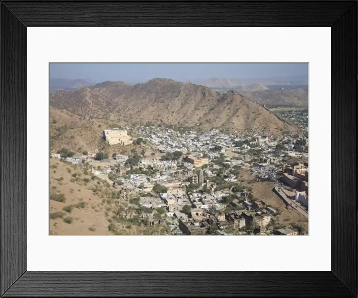 Framed Print : Overview of Jaipur, Rajasthan, India, Asia Framed Print : Overview of Jaipur, Rajasthan, India, Asia