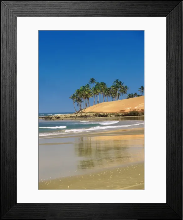 Framed Print : Beach in Fortaleza, Ceara, Brazil, South America Framed Print : Beach in Fortaleza, Ceara, Brazil, South America