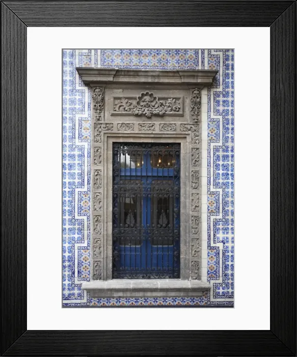 Framed Print : Window, Casa de los Azulejos (House of Tiles), originally a palace, Sanborns department store Framed Print : Window, Casa de los Azulejos (House of Tiles), originally a palace, Sanborns department store