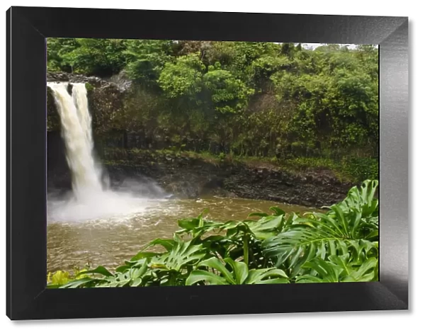 Wailuku River Rainbow Falls State Park on the Big Island, Hawaii, United States of America