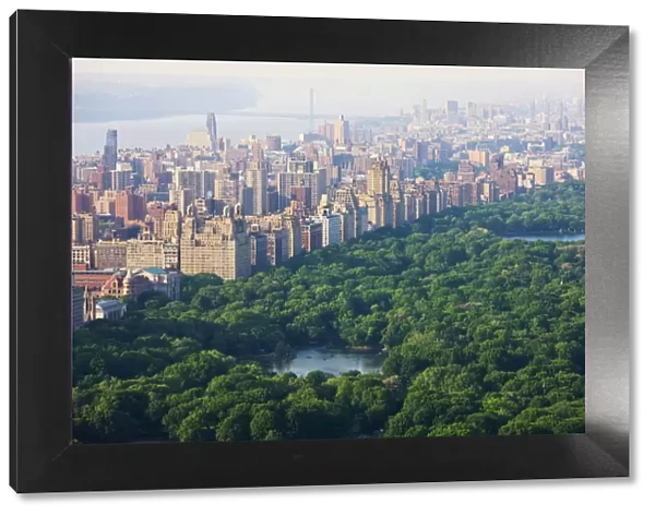 High angle view of Central Park and the Upper West Side, Manhattan, New York City