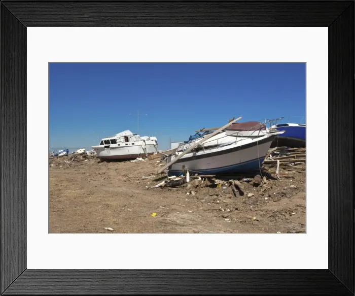 Framed Print : Hurricane damage, Galveston, Texas, United States of America, North America Framed Print : Hurricane damage, Galveston, Texas, United States of America, North America