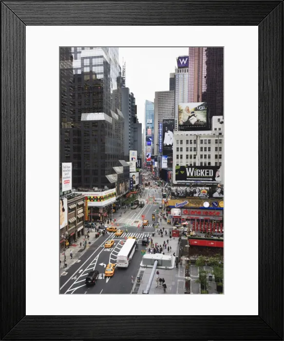 Framed Print : Looking down Broadway towards Times Square, Manhattan, New York City, New York Framed Print : Looking down Broadway towards Times Square, Manhattan, New York City, New York