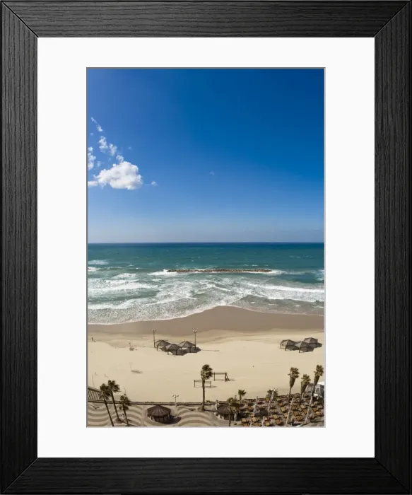 Framed Print : Tel Aviv beach, Israel, Middle East Framed Print : Tel Aviv beach, Israel, Middle East