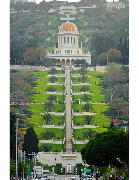 Shrine of the Bab, Bahai Gardens, Haifa, Israel, Middle East