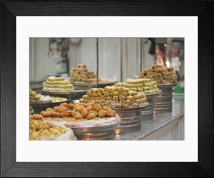 Framed Print : Sweetmeats, Jerusalem, Israel, Middle East Framed Print : Sweetmeats, Jerusalem, Israel, Middle East