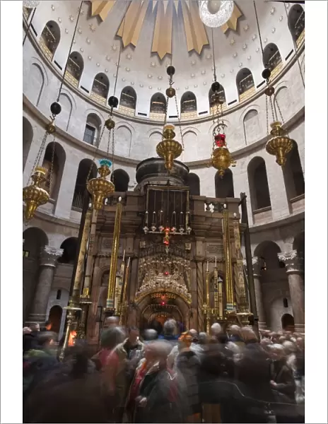 Interior of the Church of the Holy Sepulchre, Jerusalem, Israel, Middle East