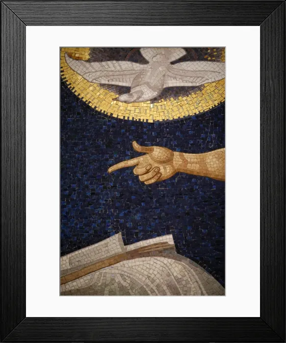 Framed Print : Holy Spirit mosaic, Vienna, Austria, Europe Framed Print : Holy Spirit mosaic, Vienna, Austria, Europe