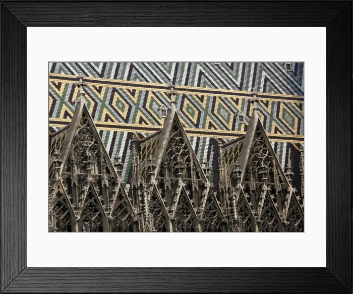 Framed Print : Stephansdom Cathedral roof, Vienna, Austria, Europe Framed Print : Stephansdom Cathedral roof, Vienna, Austria, Europe