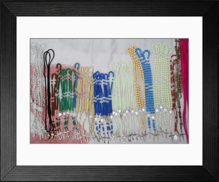 Framed Print : Prayer beads, Brazzaville, Congo, Africa Framed Print : Prayer beads, Brazzaville, Congo, Africa