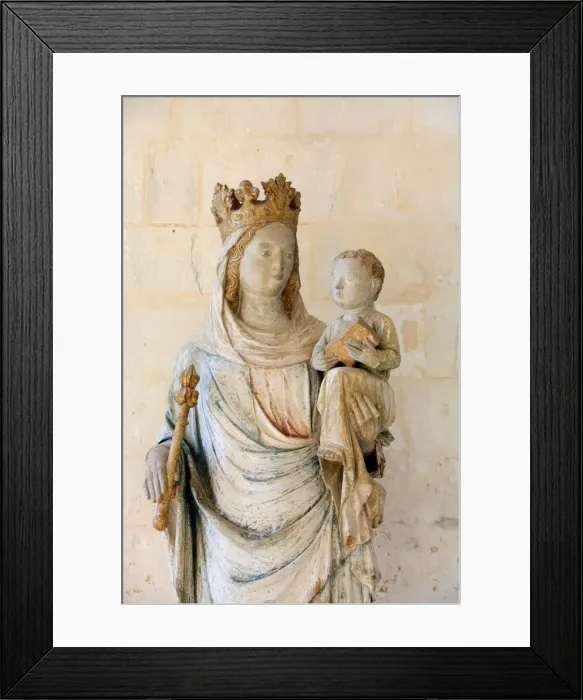 Framed Print : Virgin and Child in Notre Dame du Bec Benedictine Abbey, Le Bec Hellouin Framed Print : Virgin and Child in Notre Dame du Bec Benedictine Abbey, Le Bec Hellouin