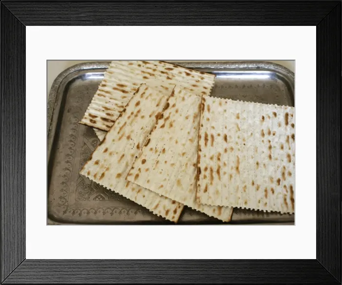 Framed Print : Matzoh (unleavened bread) eaten during Passover Jewish festival, Paris, France, Europe Framed Print : Matzoh (unleavened bread) eaten during Passover Jewish festival, Paris, France, Europe