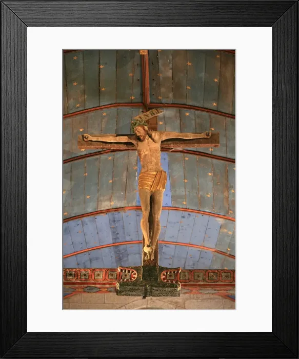 Framed Print : Christ vanquishing Evil, symbolised by snakes, Ty Mamm Doue chapel, Quimper Framed Print : Christ vanquishing Evil, symbolised by snakes, Ty Mamm Doue chapel, Quimper