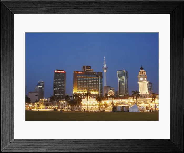 Framed Print : KL Tower, Sultan Abdul Samad Building and city skyline from Merdeka Square Framed Print : KL Tower, Sultan Abdul Samad Building and city skyline from Merdeka Square