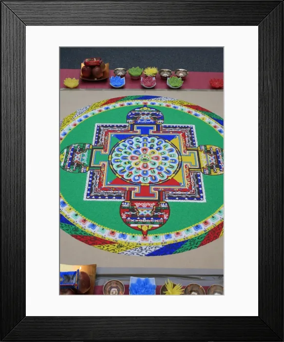 Framed Print : Mandala, Paris, France, Europe