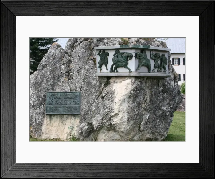 Framed Print : Roncesvalles (Roncevaux) battle monument, Roncevaux, Navarre, Spain, Europe Framed Print : Roncesvalles (Roncevaux) battle monument, Roncevaux, Navarre, Spain, Europe