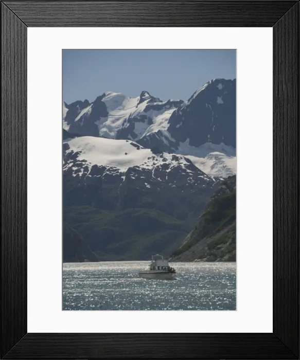 Framed Print : Tourist boat, Kenai National Fjord, Prince William Sound, Alaska, United States of America Framed Print : Tourist boat, Kenai National Fjord, Prince William Sound, Alaska, United States of America