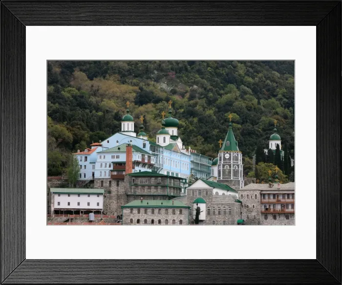 Framed Print : Pandeleimonos monastery on Mount Athos, Mount Athos, UNESCO World Heritage Site Framed Print : Pandeleimonos monastery on Mount Athos, Mount Athos, UNESCO World Heritage Site