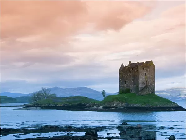 Castle Stalker, near Port Appin, Argyll, Highlands, Scotland, United Kingdom, Europe