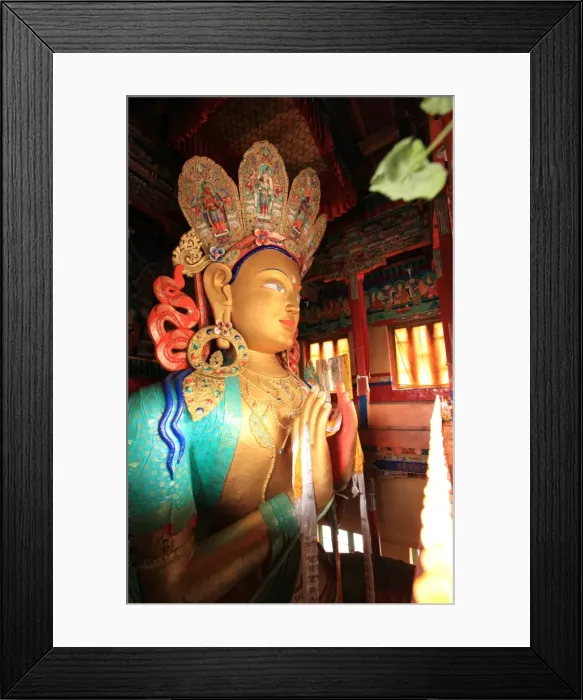 Framed Print : The huge 15 metre high statue of Maitreya (Chamba) Buddha (the Buddha to come) Framed Print : The huge 15 metre high statue of Maitreya (Chamba) Buddha (the Buddha to come)