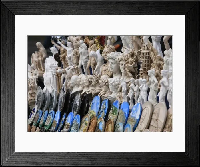 Framed Print : Souvenirs for sale, Rome, Lazio Italy, Europe Framed Print : Souvenirs for sale, Rome, Lazio Italy, Europe