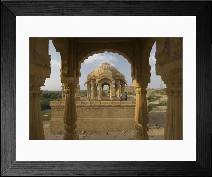 Framed Print : Royal cenotaphs, Bada Bagh, Jaisalmer, Rajasthan, India Framed Print : Royal cenotaphs, Bada Bagh, Jaisalmer, Rajasthan, India