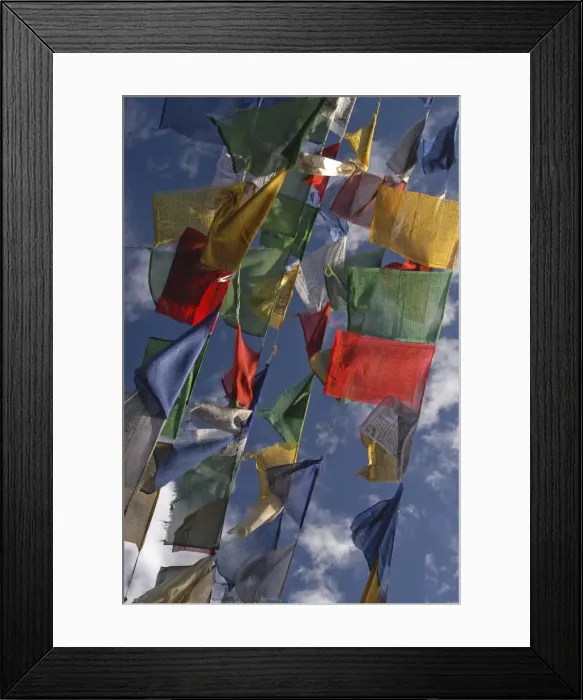 Framed Print : Budhhist prayer flags fluttering in the wind, Darjeeling, West Bengal, India, Asia Framed Print : Budhhist prayer flags fluttering in the wind, Darjeeling, West Bengal, India, Asia