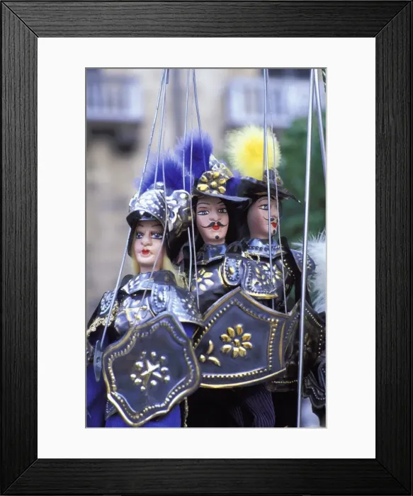 Framed Print : Pupi Siciliani, Sicily, Italy, Europe
