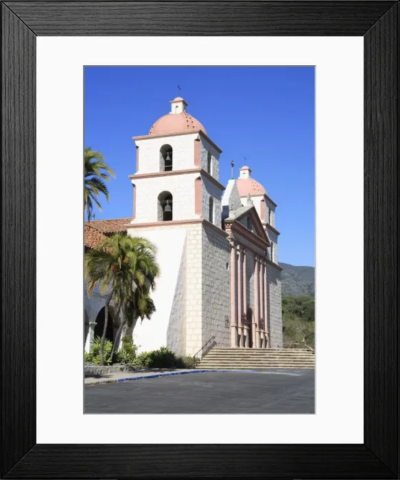 Framed Print : CA60701. Santa Barbara Mission, Santa Barbara Framed Print : CA60701. Santa Barbara Mission, Santa Barbara