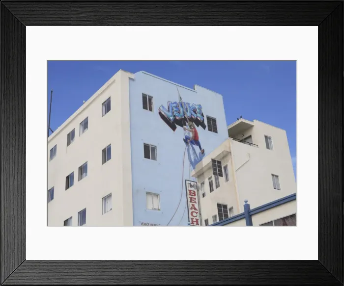 Framed Print : Mural, Venice Beach, Los Angeles, California, United States of America, North America Framed Print : Mural, Venice Beach, Los Angeles, California, United States of America, North America