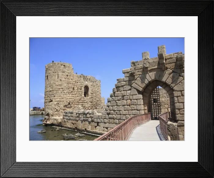 Framed Print : Crusader Sea Castle, Sidon, Lebanon, Middle East Framed Print : Crusader Sea Castle, Sidon, Lebanon, Middle East
