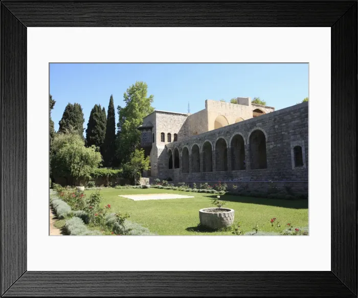 Framed Print : Garden, Palace of Beiteddine, Lebanon, Middle East Framed Print : Garden, Palace of Beiteddine, Lebanon, Middle East