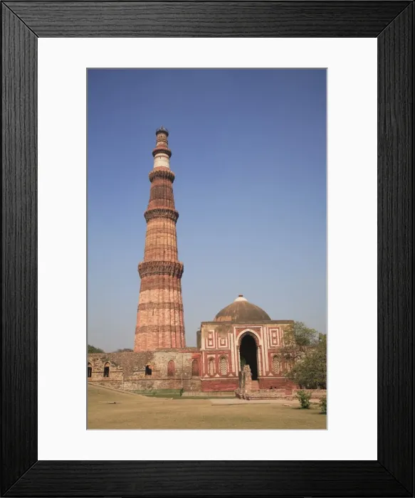Framed Print : Qutab Minar Tower, UNESCO World Heritage Site, New Delhi, India, Asia Framed Print : Qutab Minar Tower, UNESCO World Heritage Site, New Delhi, India, Asia