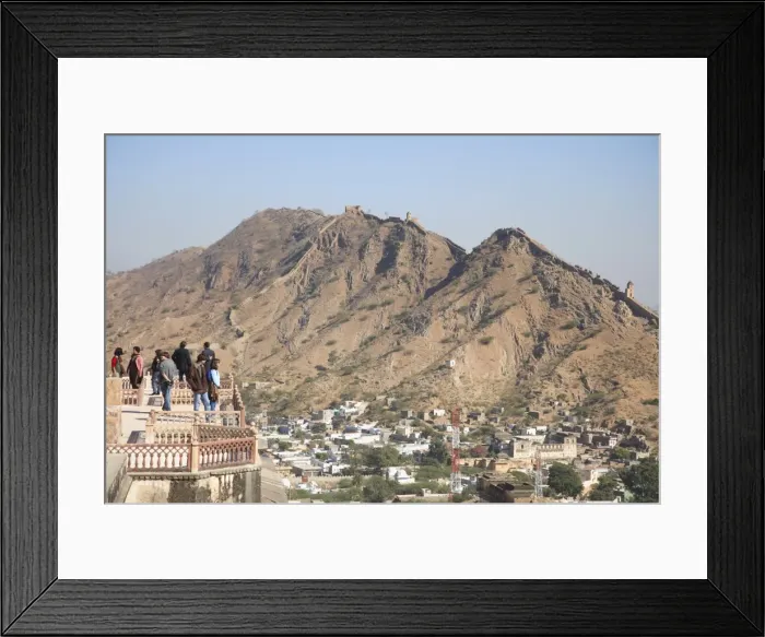 Framed Print : View of Jaipur from Amber Fort Palace, Jaipur, Rajasthan, India, Asia Framed Print : View of Jaipur from Amber Fort Palace, Jaipur, Rajasthan, India, Asia
