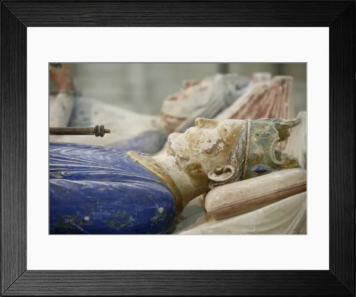 Framed Print : Tomb of Henry II, king of England from 1154 until 1189, Fontevraud Abbey
