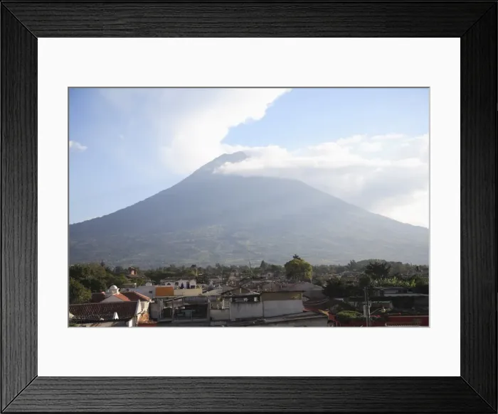 Framed Print : Volcano, Vulcan Agua, Antigua, Guatemala, Central America Framed Print : Volcano, Vulcan Agua, Antigua, Guatemala, Central America