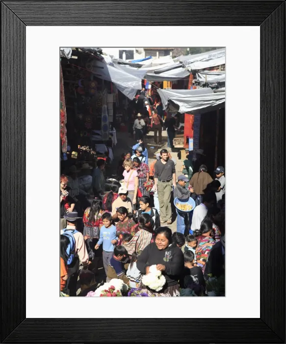 Framed Print : Crowds, Sunday Market, Chichicastenango, Guatemala, Central America Framed Print : Crowds, Sunday Market, Chichicastenango, Guatemala, Central America