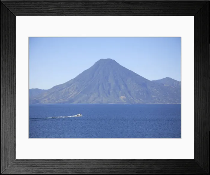 Framed Print : Volcano, Lake Atitlan, Guatemala, Central America Framed Print : Volcano, Lake Atitlan, Guatemala, Central America
