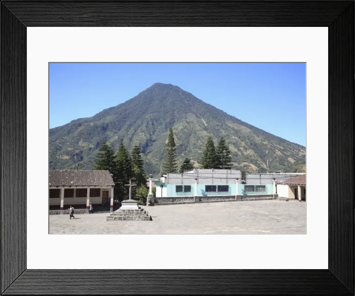 Framed Print : Church Courtyard, Santiago Atitlan, Lake Atitlan, Guatemala, Central America Framed Print : Church Courtyard, Santiago Atitlan, Lake Atitlan, Guatemala, Central America